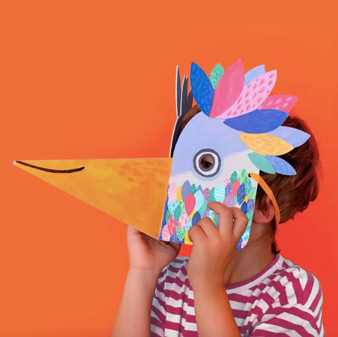 LONDJI masque et stickers be wild / bird +4 ans by Citron Grenadine