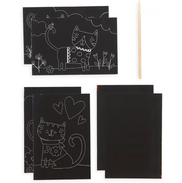 OOLY Mini Scratch & Scribble – Cutie Cats +6 ans by Citron Grenadine