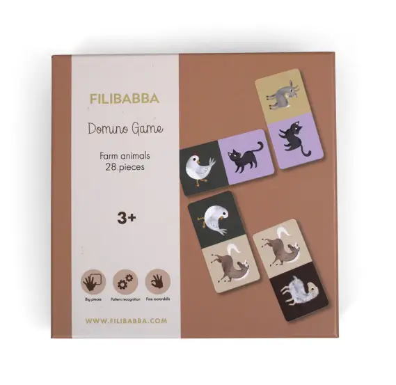 FILIBABA jeu de domino / la ferme +3 ans by Citron Grenadine