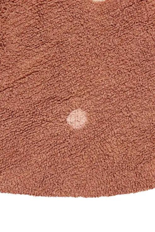 TAPIS LAVABLE ROND DOT CHESTNUT by Citron Grenadine