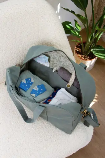 HINDBAG Basile sac à langer / sauge by Citron Grenadine