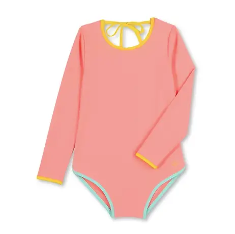BAÏNES kim maillot anti UV / peach by Citron Grenadine