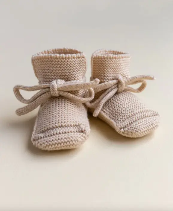 HVID chaussons booties / oat by Citron Grenadine