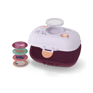 MONBENTO tresor gram / mauve owly by Citron Grenadine