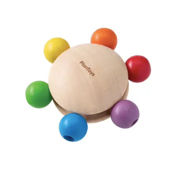 PLAN TOYS hochet perles colorées 9M+ by Citron Grenadine