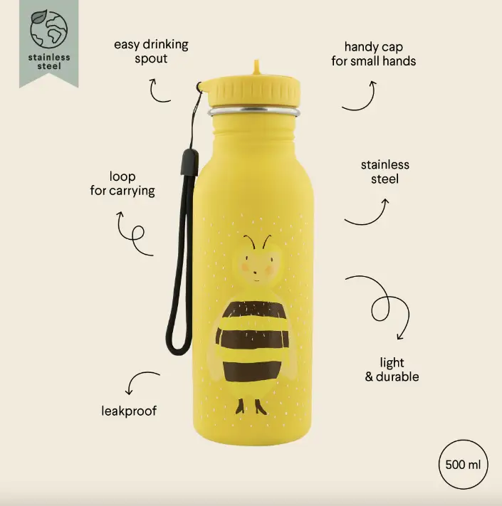 TRIXIE gourde 500ml / Mrs Bumblebee by Citron Grenadine