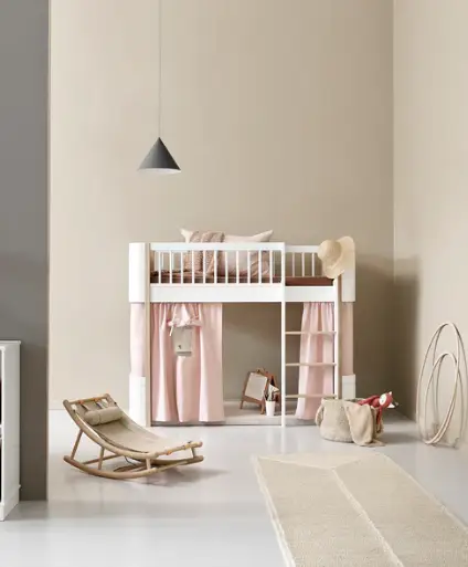 Oliver Furniture lit mezzanine mi-haut wood mini+ by Citron Grenadine