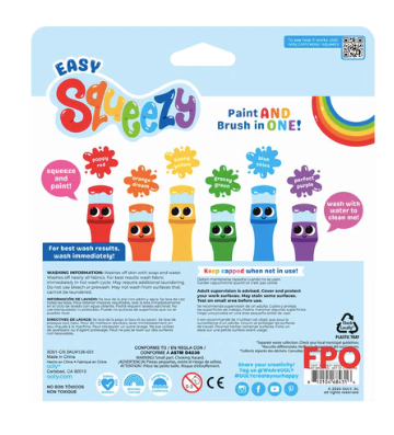 OOLY Easy Squeezy Squeezable Paint Brushes +3 ans by Citron Grenadine