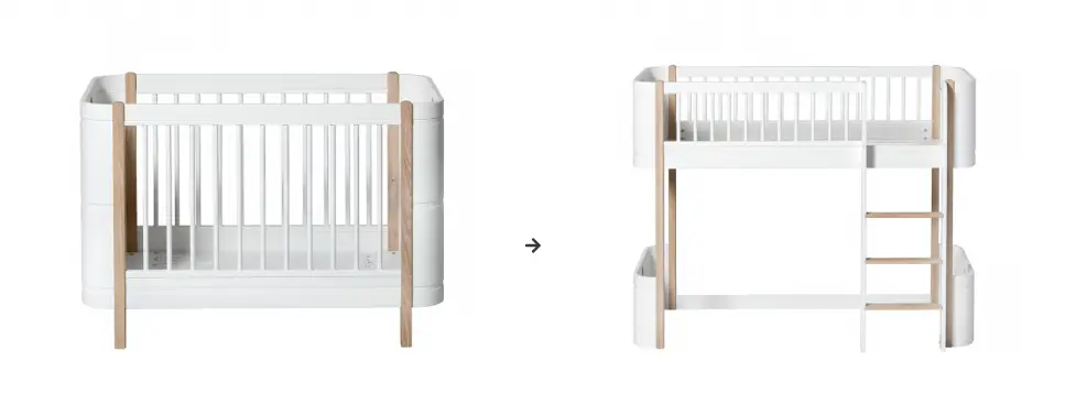 Oliver Furniture kit de conversion basic en lit junior mezzanine by Citron Grenadine