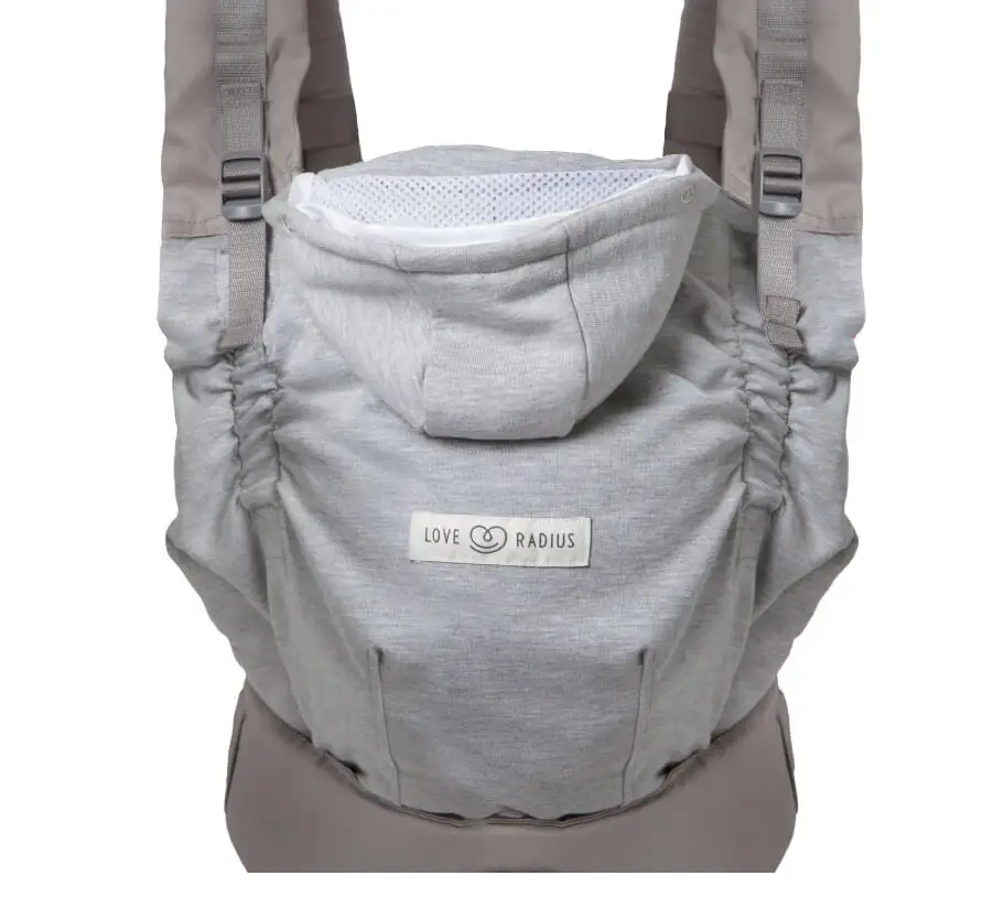 LOVE RADIUS porte-bébé HoodieCarrier 2 / gris by Citron Grenadine