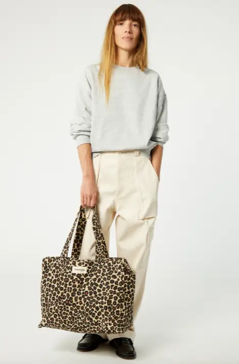 RIVE DROITE célestin sac 24h / léopard beige by Citron Grenadine