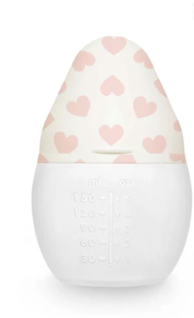 ELHEE Biberon anti-colique 150ml | Full of love rose 0m+ by Citron Grenadine