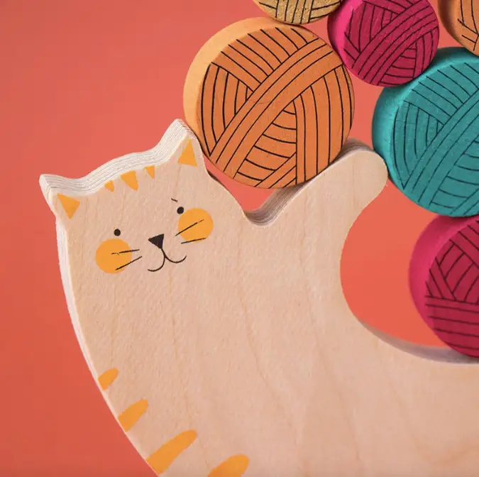 LONDJI wooden toy meow +4 ans by Citron Grenadine