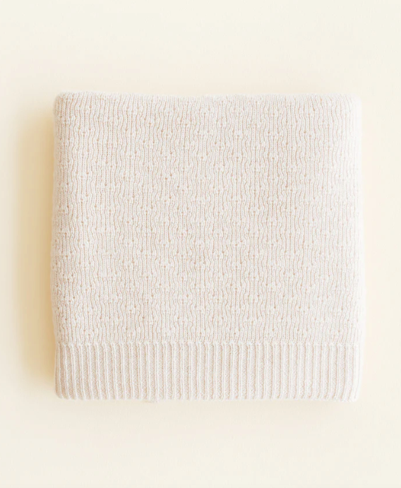 HVID Couverture bébé laine mérinos Dora cream – plaid naissance naturel by Citron Grenadine