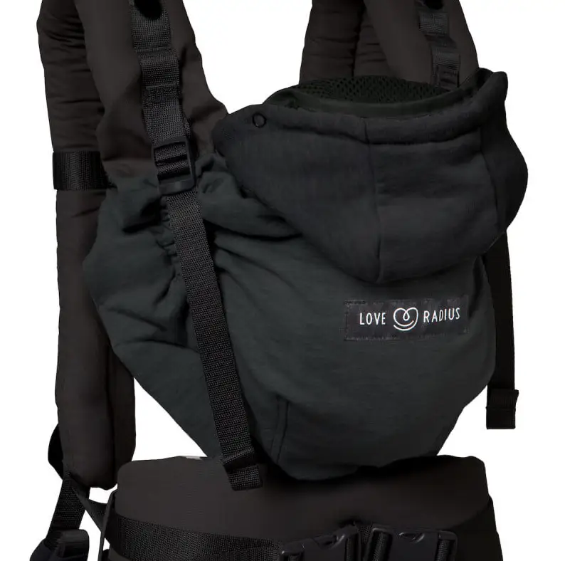 LOVE RADIUS porte-bébé HoodieCarrier 2 /noir - Citron Grenadine | puériculture durable, conseil en boutique à…