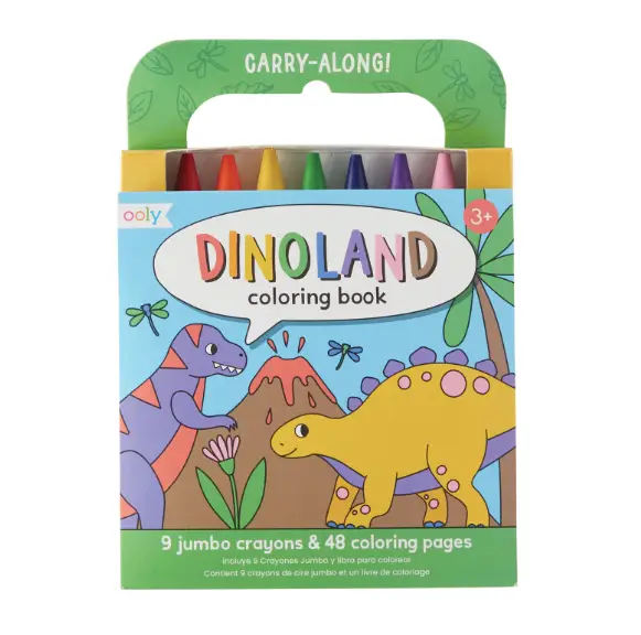 OOLY Carry Along Coloring Book – Dinoland +3 ans by Citron Grenadine
