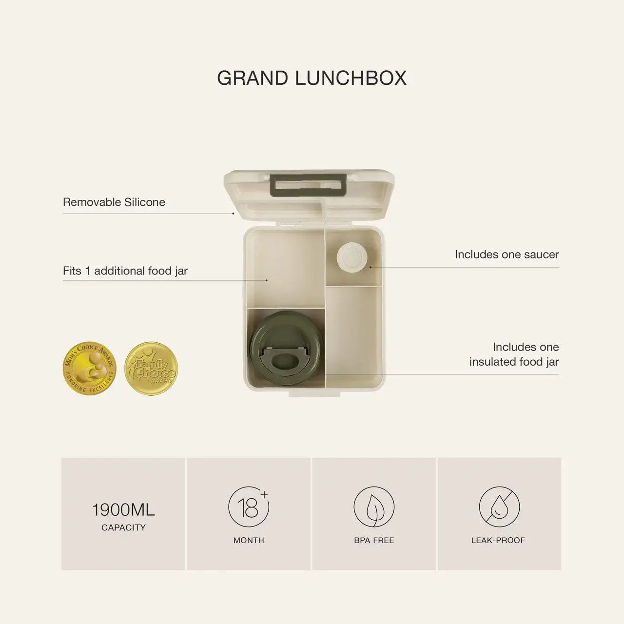 CITRON grand lunch box / blush pink by Citron Grenadine