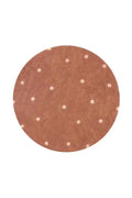 TAPIS LAVABLE ROND DOT CHESTNUT by Citron Grenadine
