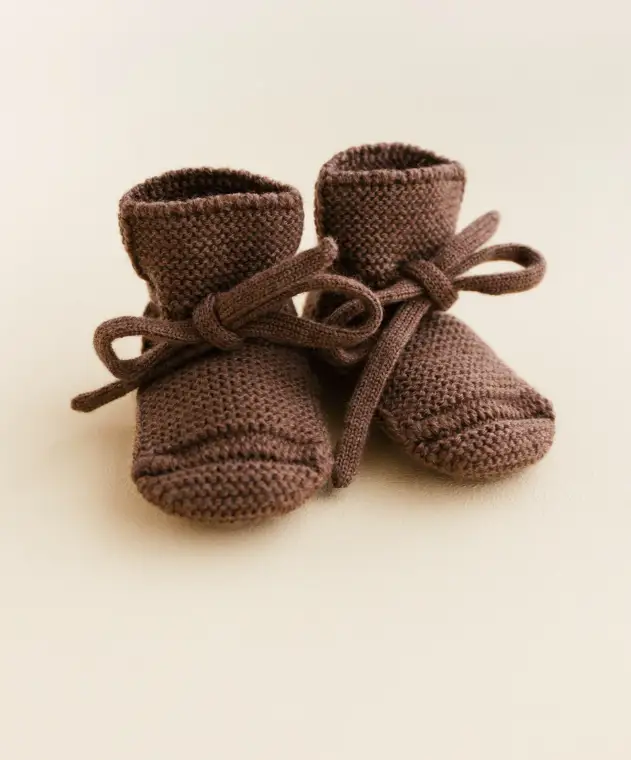 HVID chaussons booties / mocha by Citron Grenadine