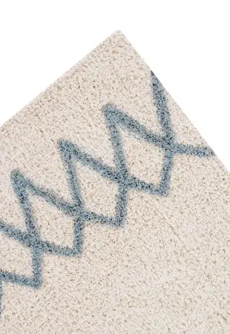 LORENA CANALS tapis lavable / ATLAS NATURAL VINTAGE BLUE by Citron Grenadine