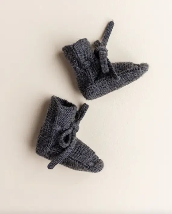 HVID chaussons booties / charcoal by Citron Grenadine