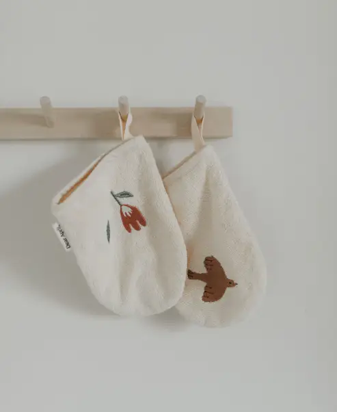 DEAR APRIL paw gants de toilette / harmony by Citron Grenadine
