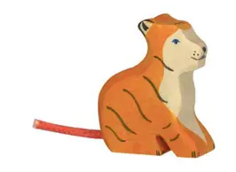HOLZTIGER petit tigre assis by Citron Grenadine