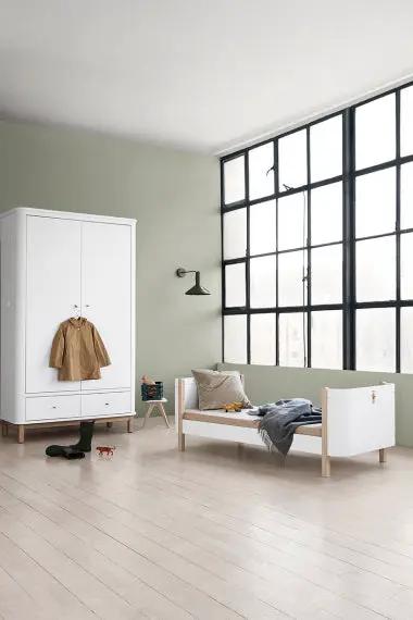 Oliver Furniture mini+ lit junior 2/8 ans chêne/blanc 041465 by Citron Grenadine