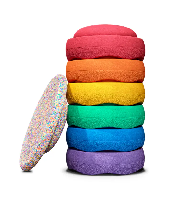 STAPELSTEIN / super confetti rainbow set classic by Citron Grenadine