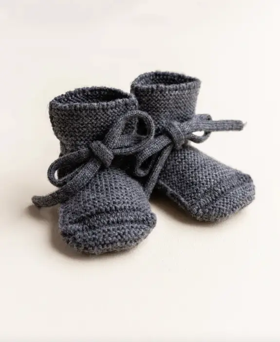 HVID chaussons booties / charcoal by Citron Grenadine