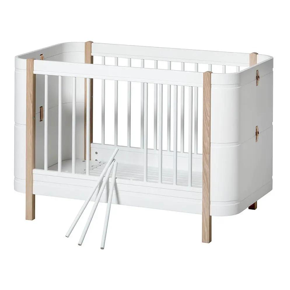 Oliver Furniture lit mini+ 0/9 ans / blanc/chêne by Citron Grenadine