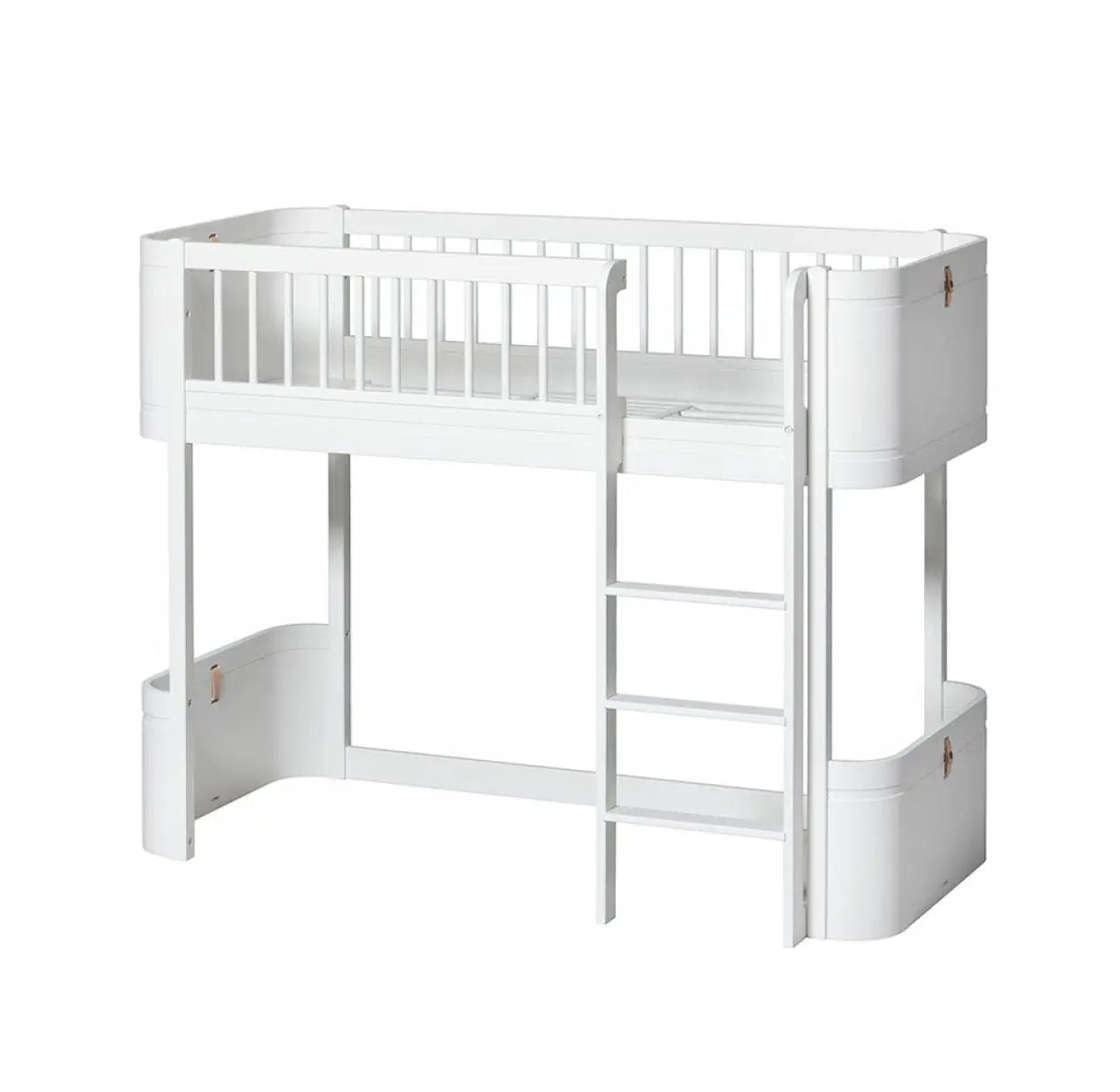 Oliver Furniture lit mezzanine mi-haut wood mini+ by Citron Grenadine