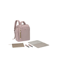 LÄSSIG minoa sac à langer rose poudre avec tapis de change et accessoires