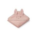 LIEWOOD Albert bath cape, pink rabbit design for baby bathing