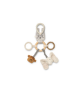 LIEWOOD hochet Angie mist mix; plush cat head, beige teething ring, wooden ring, beaded circle, bear and elephant charms