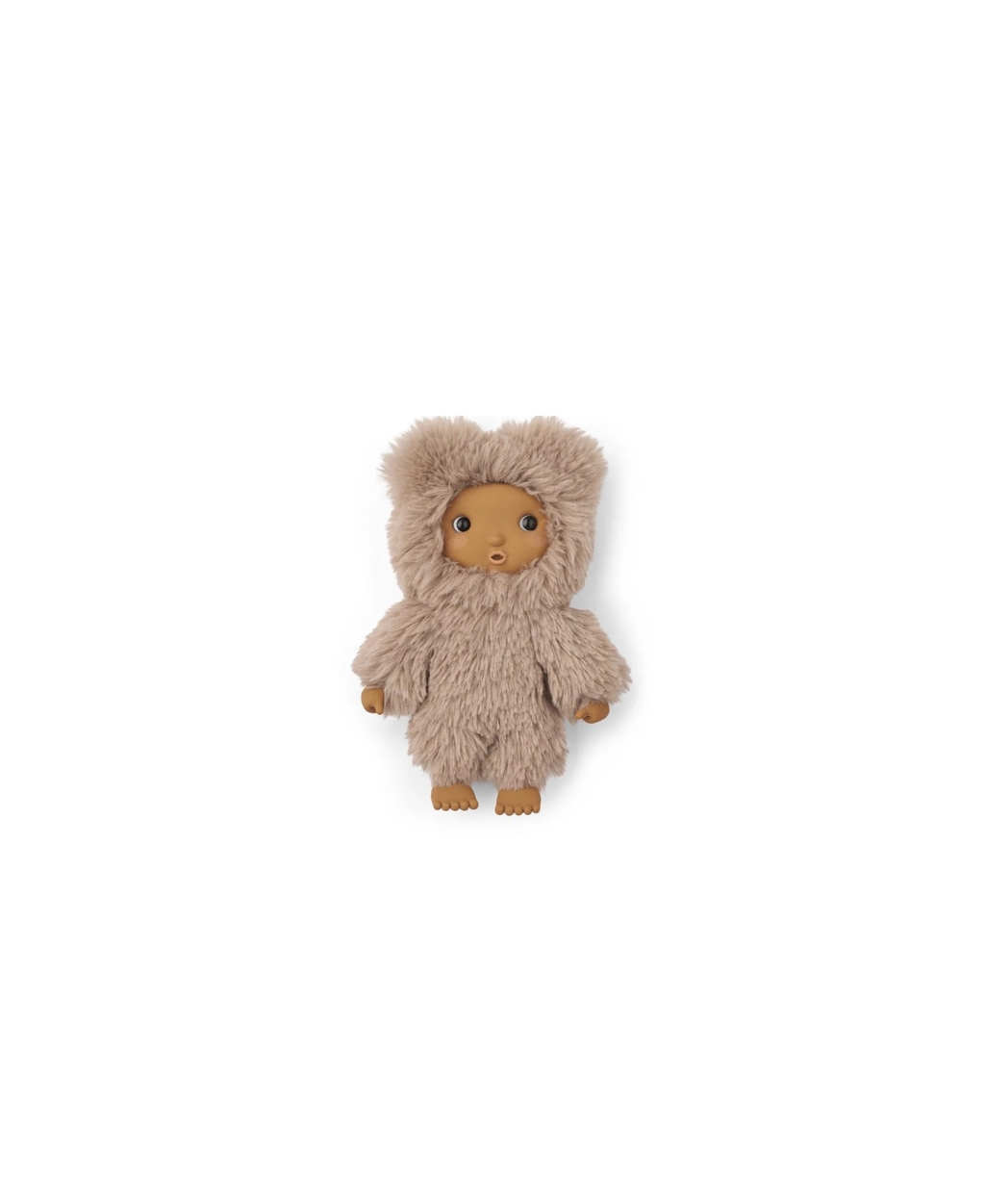 Poupée en peluche Miko Phoebe oat, beige avec capuche en fourrure, LIEWOOD