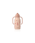 LIEWOOD KIMMIE gourde 250ml pink bottle with bunny print and dual side handles
