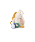 Lapin d'activité LIEWOOD Angelina, peluche multicolore pour bébé 3m+, miroir et textures