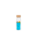 PETIT BOUM bouteille sensorielle move bottle ducky, liquide bleu avec canards flottants et bouchon en bois