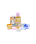 NeoGrün Mika set de peintures à doigts véganes glitter pastel, coffret Citron Grenadine