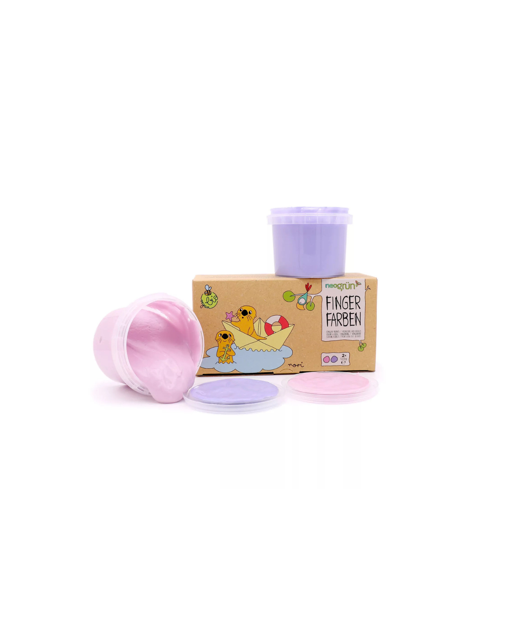 Neogrün fingerfarben végan bio set nori rose et violet, Citron Grenadine
