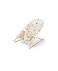 LIEWOOD doll lounger Mabel in peach seashell print on cream fabric with wooden legs