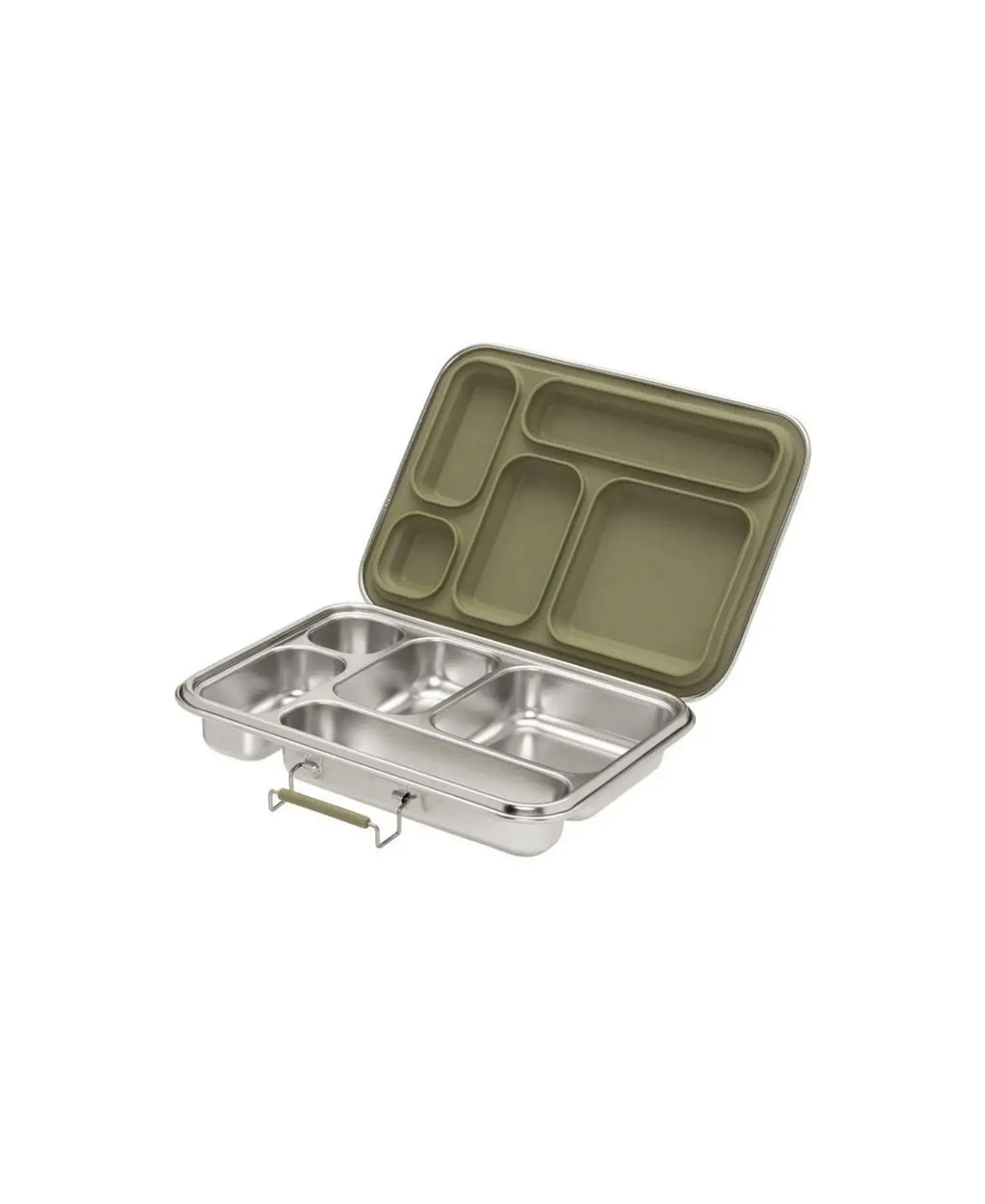 HAPS NORDIC boîte déjeuner à 5 compartiments olive inox
