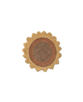 Tapis Sunflower lavable, petit tapis beige et brun, Citron Grenadine