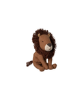 MAILEG little leo plush lion, brown fabric with dark brown mane, Citron Grenadine.