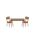 MAILEG table et chaises / dark powder