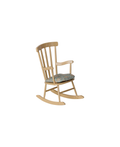 Maileg rocking chair by Citron Grenadine with floral cushion, dollhouse accessory