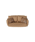 MAILEG canapé-lit L ocre, canapé pour maisons de poupées en tissu beige à motif floral, Citron Grenadine