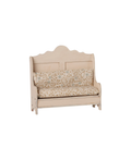 MAILEG banquette in light sand with beige floral cushions