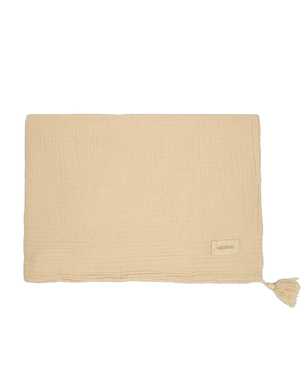 NOBODINOZ Couverture en double gaze de coton wabi-sabi / ginger by Citron Grenadine